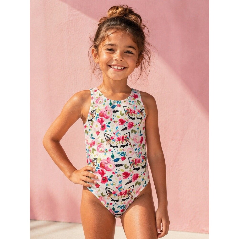 New with Tags New Trend Unicorn Rainbow Gymnastic Leotard Size 140 or 6/7